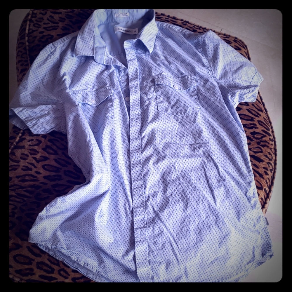 Calvin Klein Blue shirt 100% cotton  L
